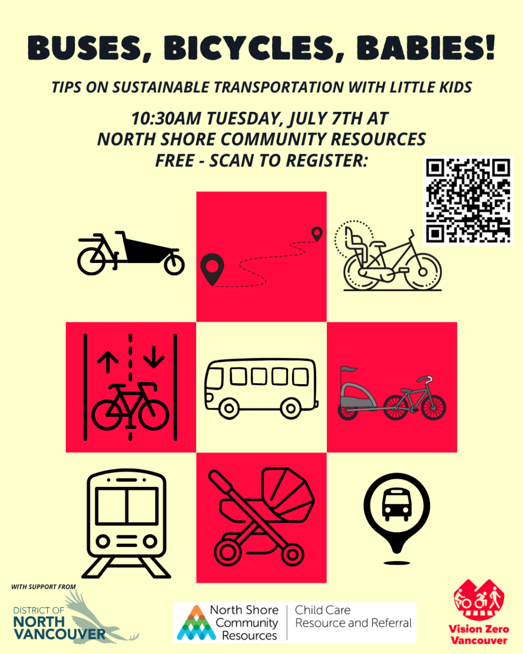 July 7: Buses, Bicycles, Babies&nbsp;Workshop