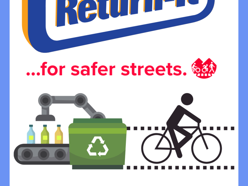 Donate your bottle refunds for road&nbsp;safety!